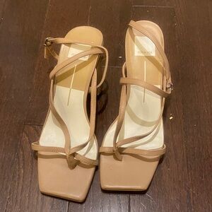 Dolce Vita Tan Strappy Heels